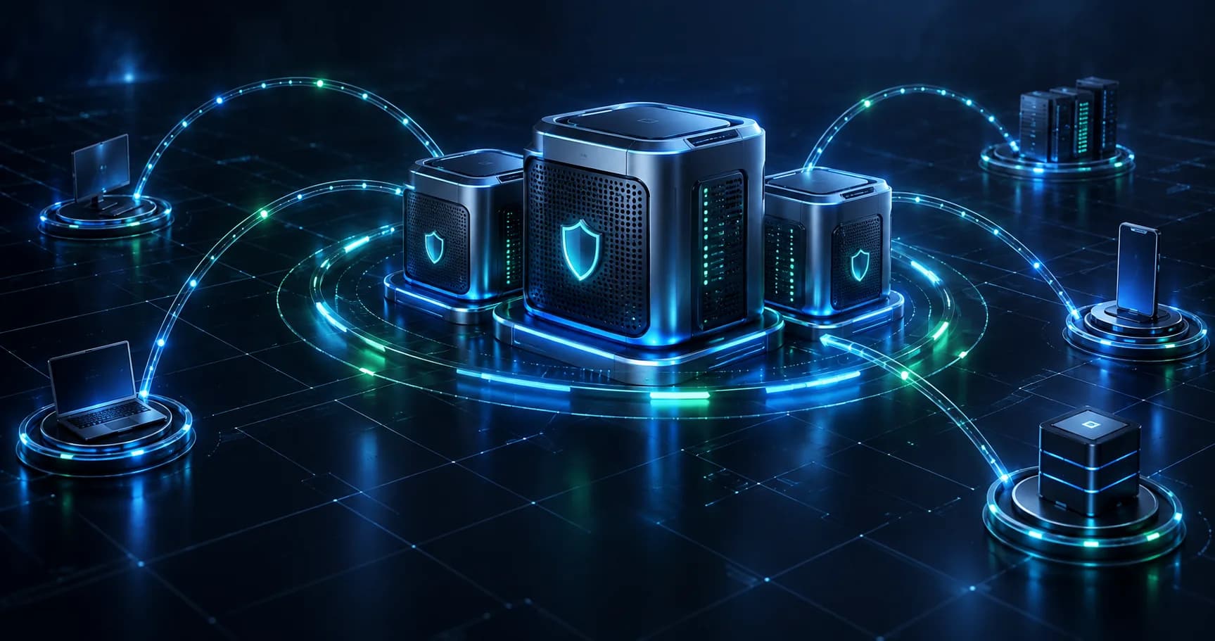 Hình minh họa các máy chủ Proxy kết nối với nhau
